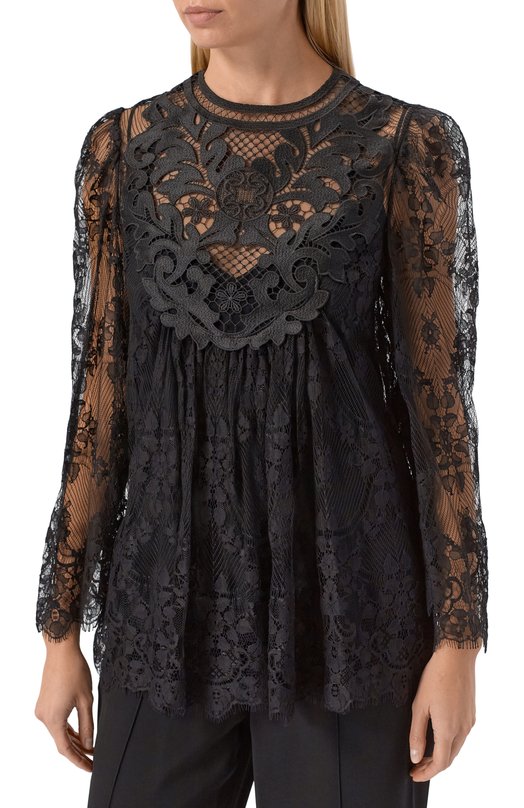 Блузка Elie Saab T0256NR26/MCL02 Чёрный  T0256NR26/MCL02 Фото 3