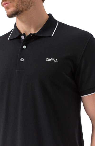 Хлопковое поло ZEGNA, арт. B746/E7358A5, фото 5
