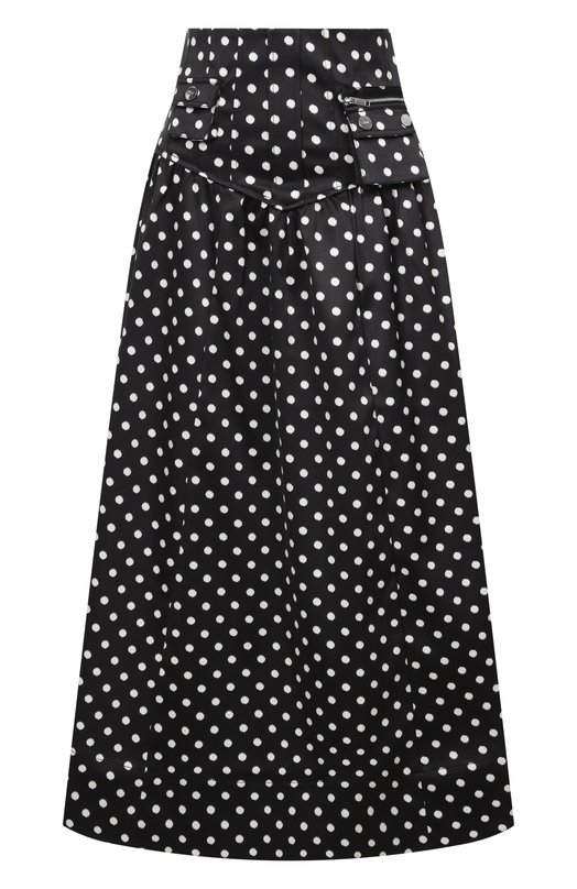 Атласная юбка Ganni A1090065 Чёрно-белый A1090065