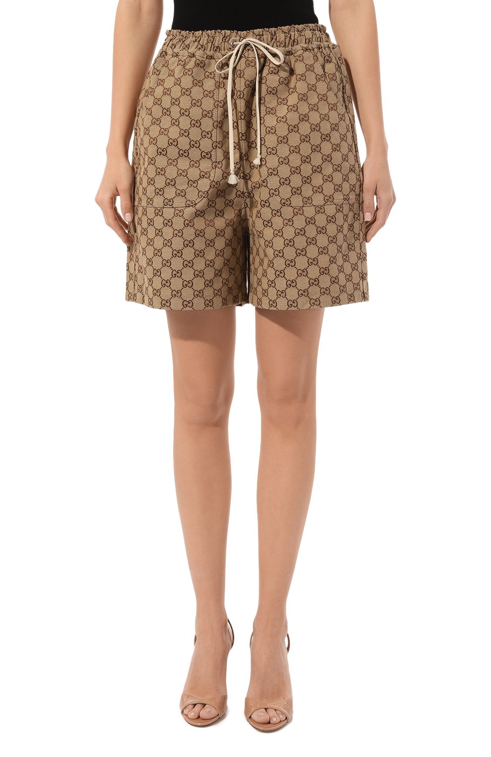 Хлопковые шорты GUCCI, арт. 644586 XJDB9, фото 3