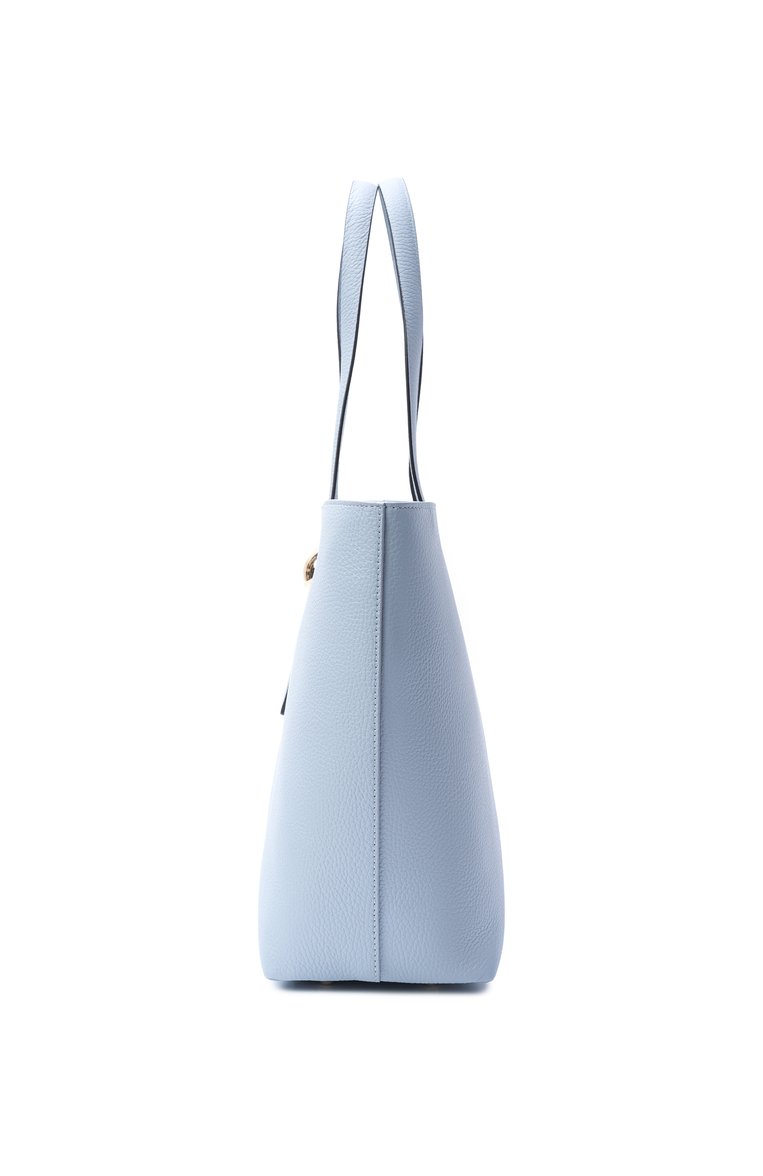 Женская сумка-тоут sfera large FURLA голубого цвета, арт. WB01353/HSF000 | Фото 4 (Материал: Натуральная кожа; Размер: large)