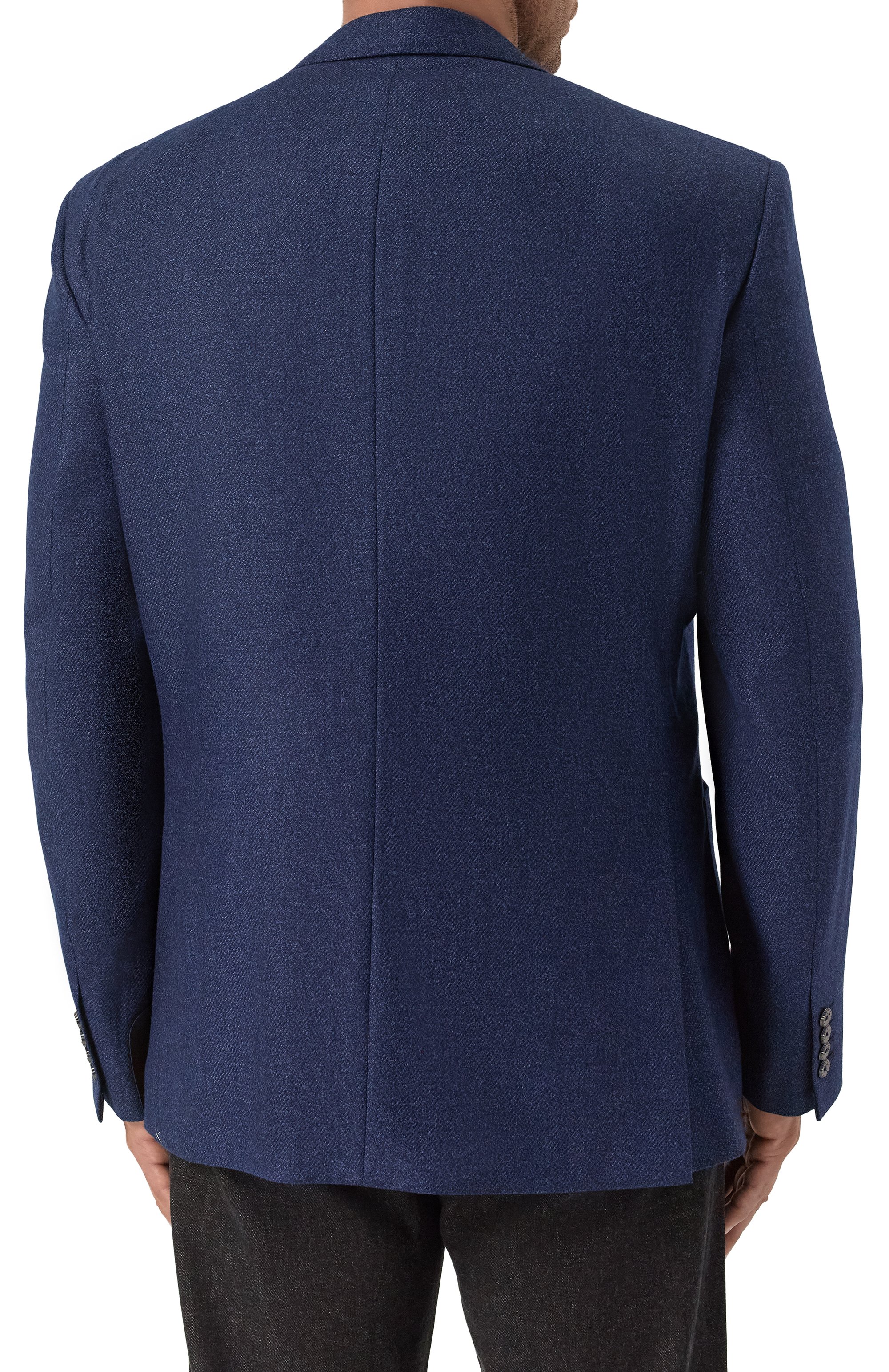 Шерстяной пиджак STEFANO RICCI темно-синего цвета по цене 857500 руб., арт. S1RF4322T0/WK002T/60, фото 5 Шерстяной пиджак STEFANO RICCI, арт. S1RF4322T0/WK002T/60, фото 5