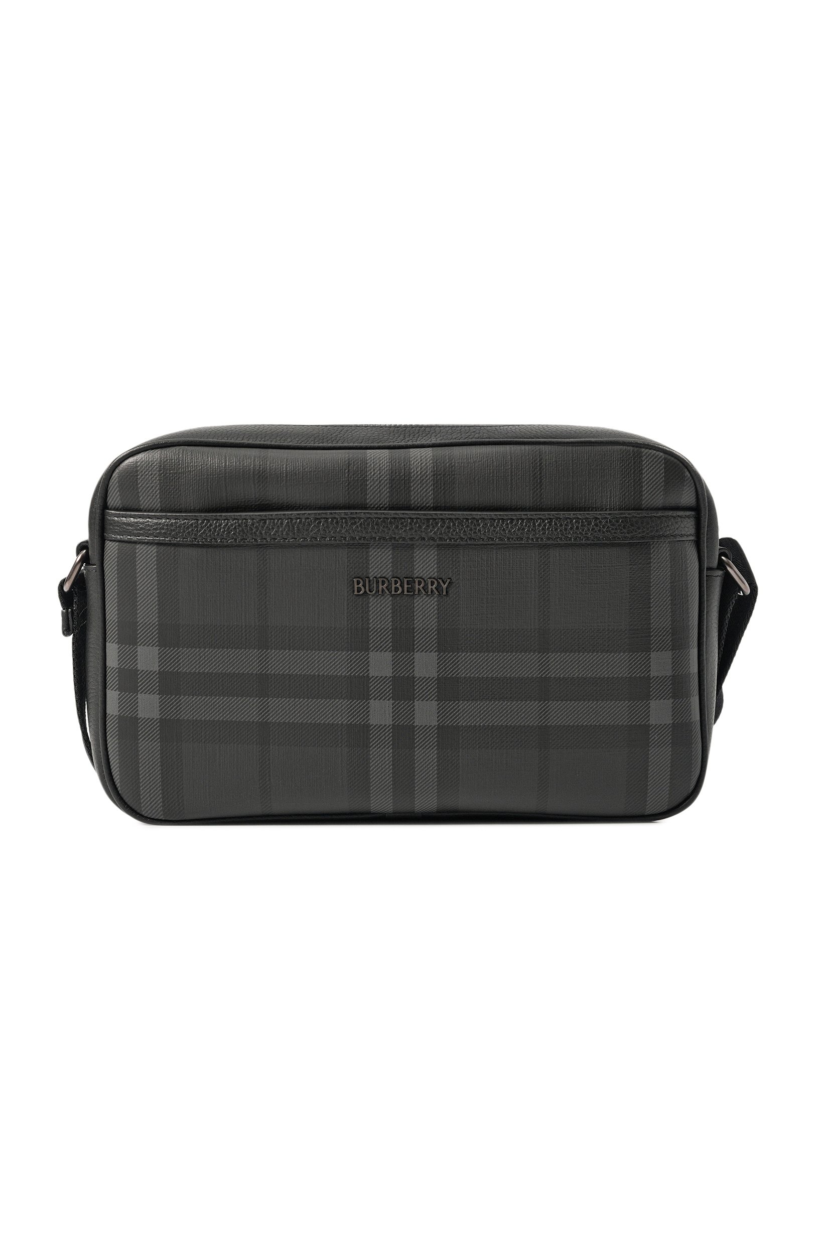 Сумка city BURBERRY темно-серого цвета по цене 135000 руб., арт. 8128042, фото 1 Сумка city BURBERRY, арт. 8128042, фото 1