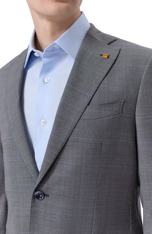 Шерстяной костюм Sartoria Latorre A6I7EF/QJ0633 Серый  A6I7EF/QJ0633 Фото 6