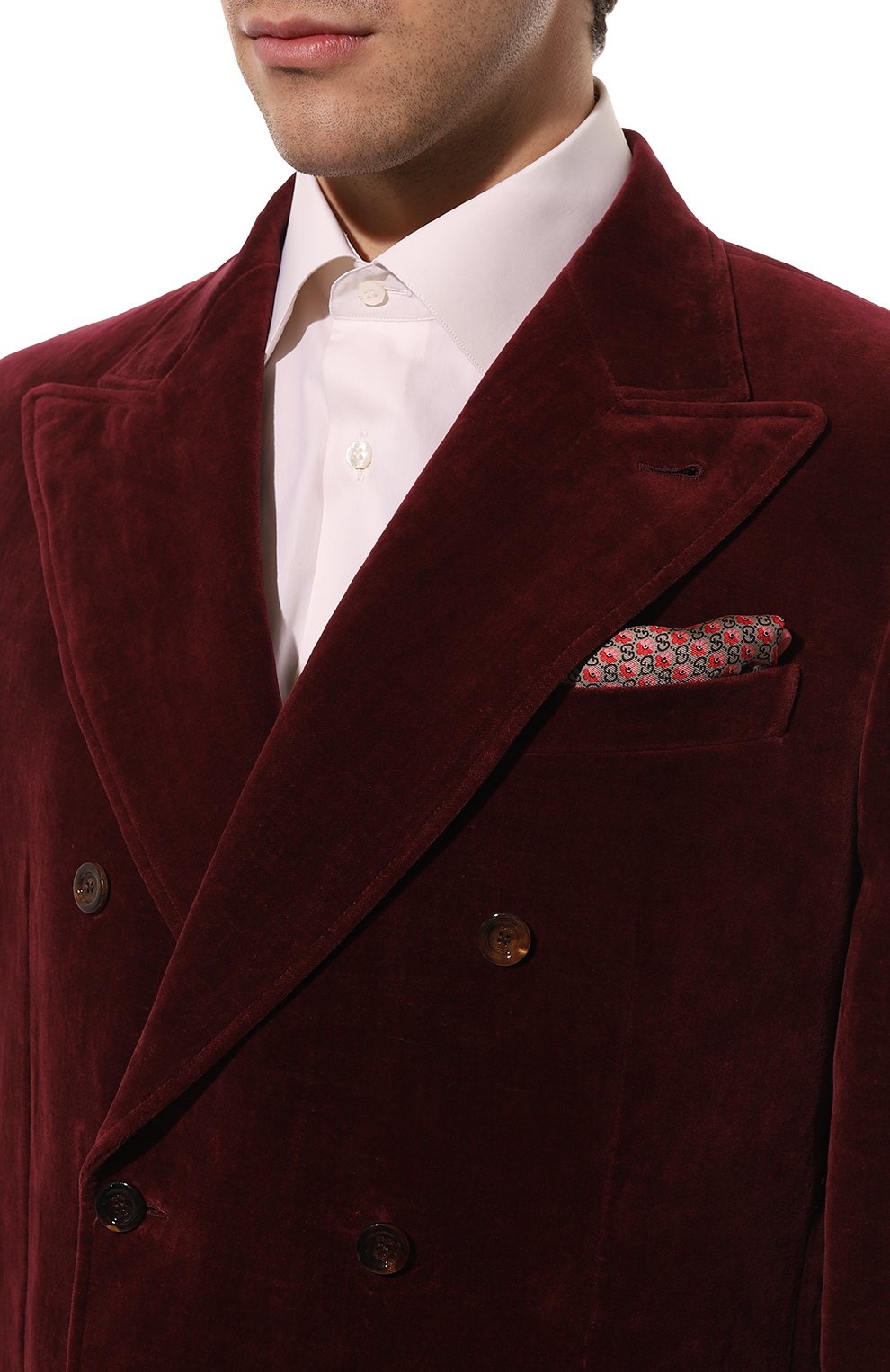 Шелковый платок GUCCI розового цвета по цене 22320 руб., арт. 676840 4G001, фото 2 Шелковый платок GUCCI, арт. 676840 4G001, фото 2