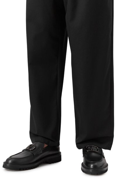 Кожаные лоферы VALENTINO, арт. 6Y2S0G20/PEW, фото 3