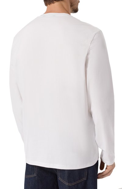 Хлопковый лонгслив 7 FOR ALL MANKIND белого цвета по цене 15800 руб., арт. 7MLS1237, фото 4 Хлопковый лонгслив 7 FOR ALL MANKIND, арт. 7MLS1237, фото 4