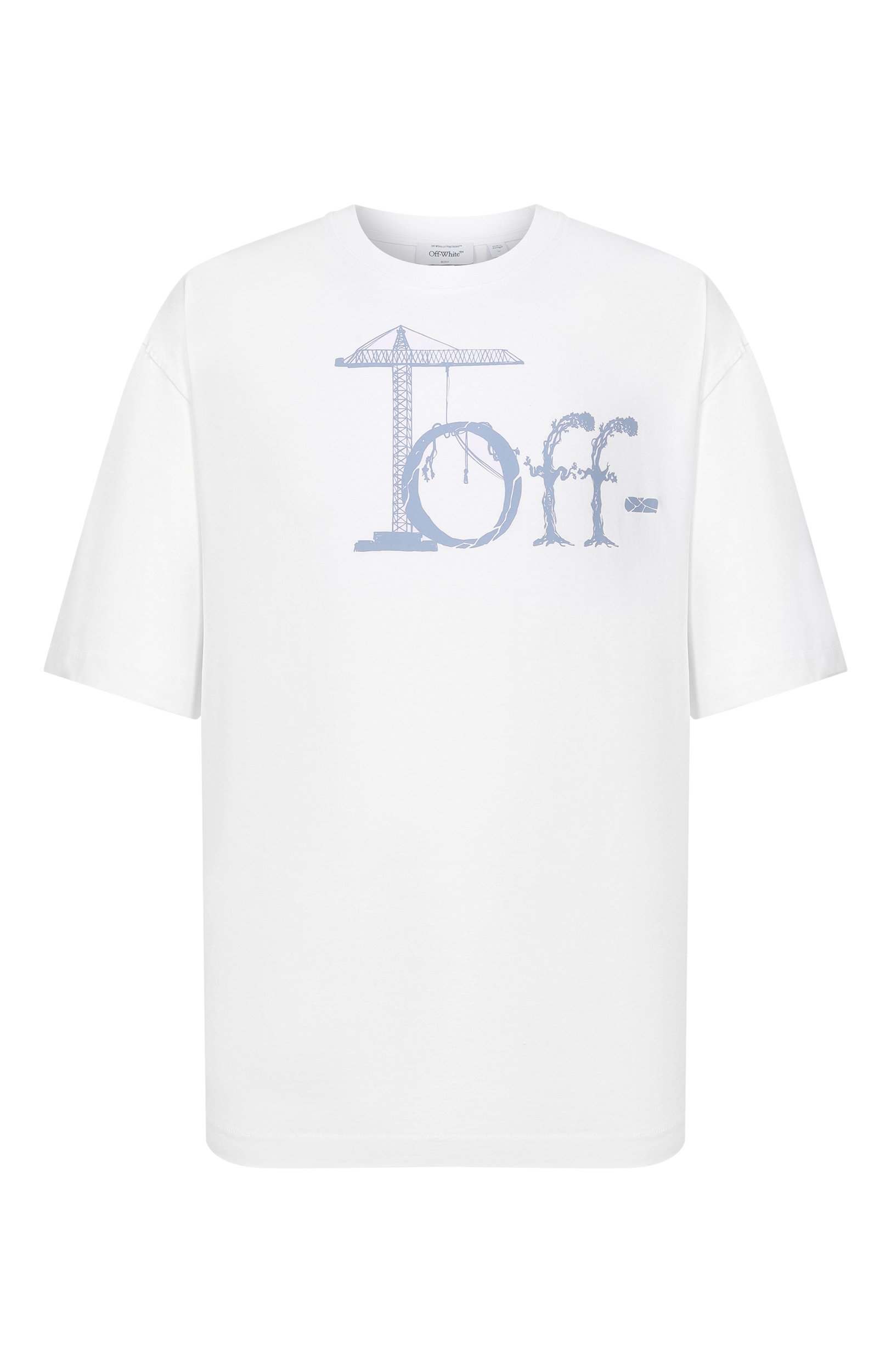 Хлопковая футболка OFF-WHITE, арт. 0MAA120F26JER00N1, фото 1