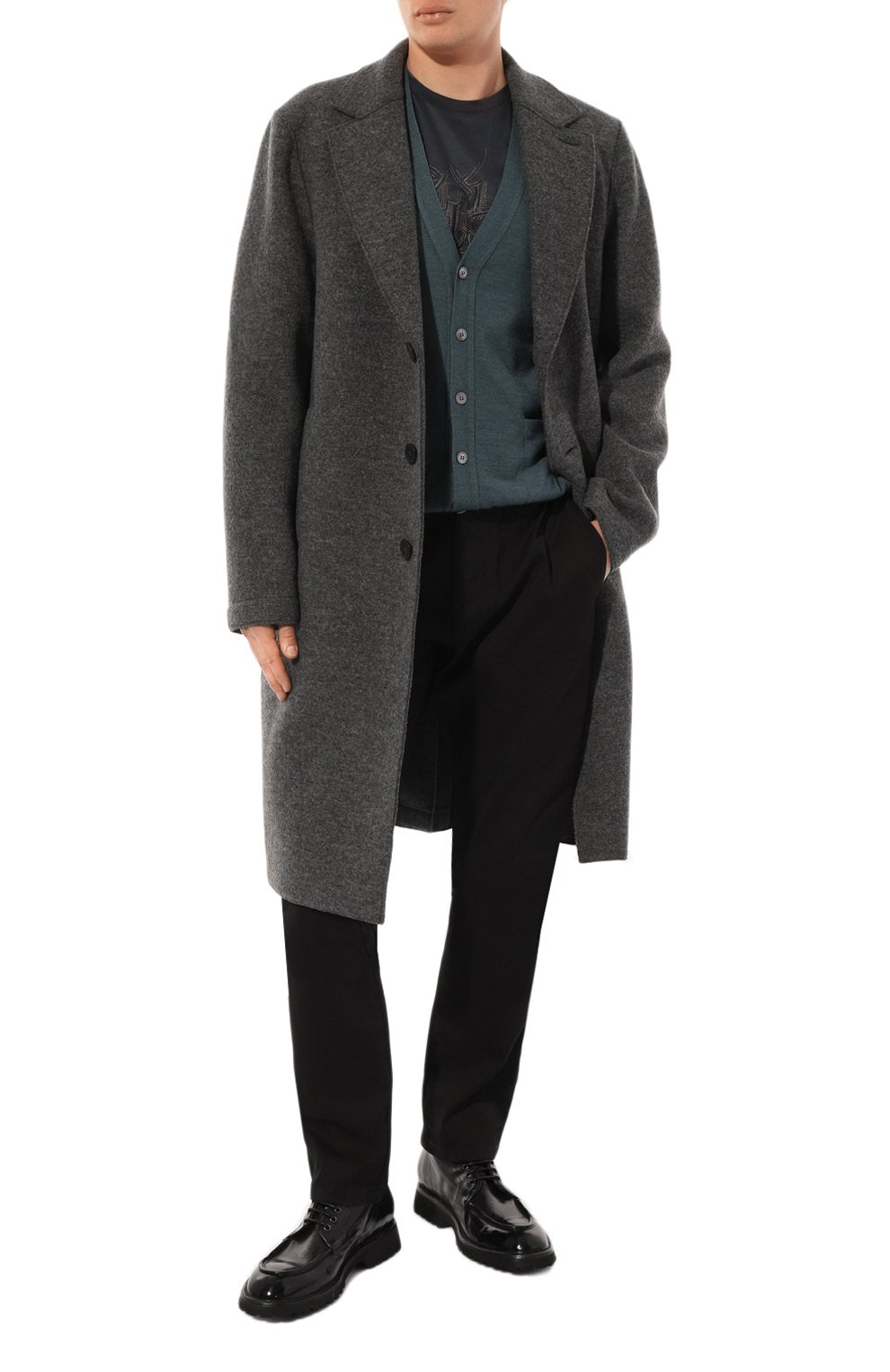 Шерстяной кардиган GRAN SASSO бирюзового цвета по цене 28250 руб., арт. 58150/14201, фото 2 Шерстяной кардиган GRAN SASSO, арт. 58150/14201, фото 2