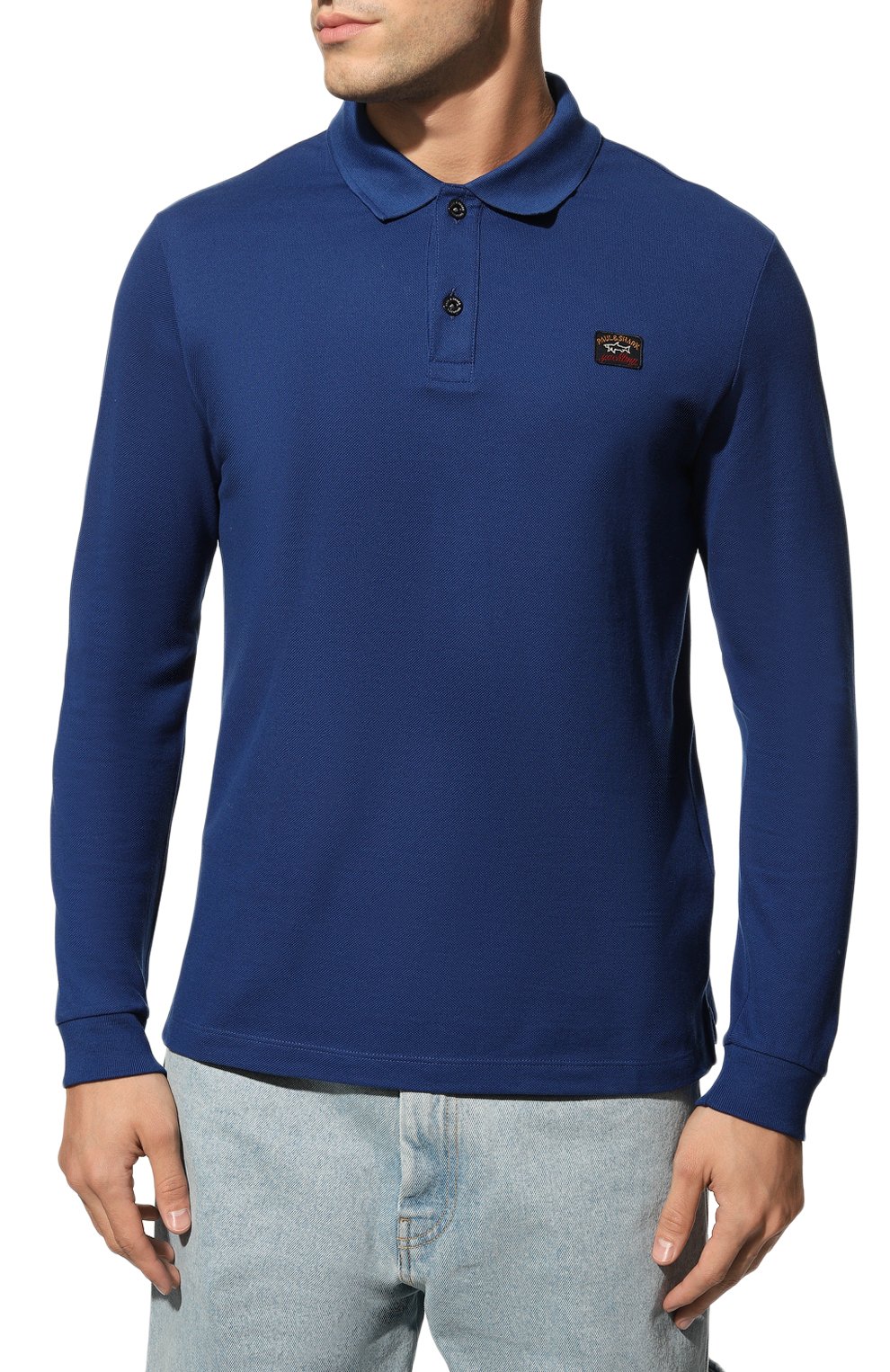 Хлопковое поло PAUL&SHARK синего цвета по цене 16650 руб., арт. C0P1001, фото 3 Хлопковое поло PAUL&SHARK, арт. C0P1001, фото 3