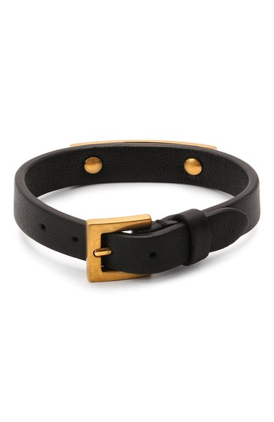 Кожаный браслет VALENTINO черного цвета по цене 27700 руб., арт. XW2J0I50HIS, фото 3 Кожаный браслет VALENTINO, арт. XW2J0I50HIS, фото 3