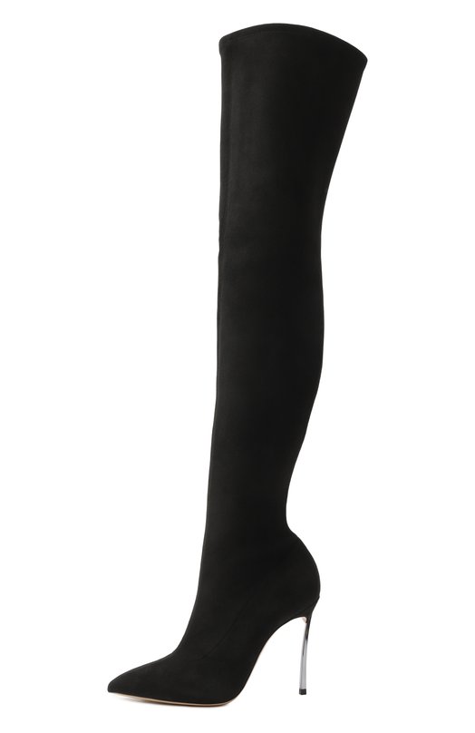 Текстильные ботфорты Blade 100 Casadei 1T069Y100M/C2149 Чёрный  1T069Y100M/C2149 Фото 4