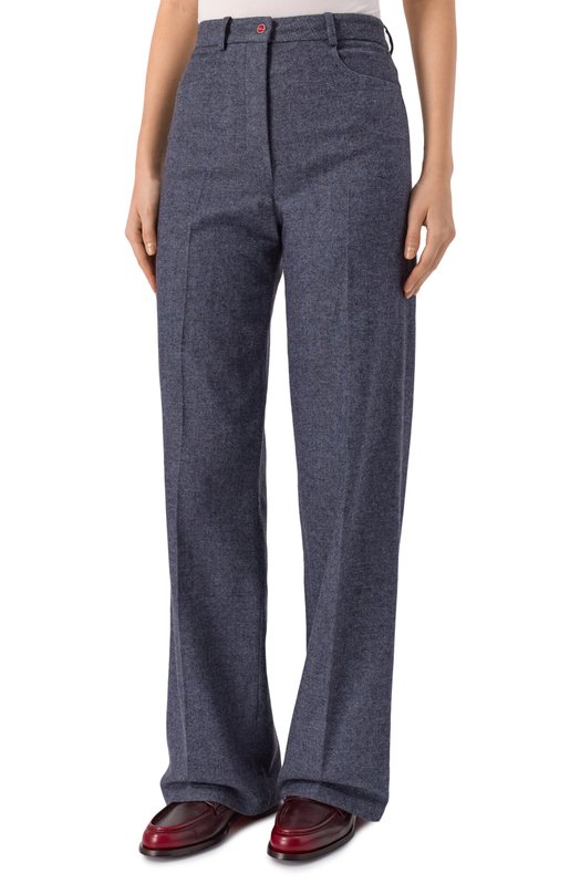 Брюки из кашемира и хлопка Kiton D52114K0128A02 Синий  D52114K0128A02 Фото 3