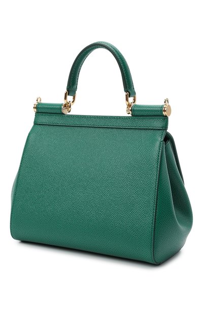 Сумка sicily medium DOLCE & GABBANA зеленого цвета по цене 189000 руб., арт. BB6003/A1001, фото 3 Сумка sicily medium DOLCE & GABBANA, арт. BB6003/A1001, фото 3