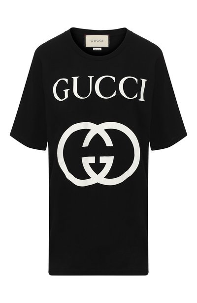 Хлопковая футболка с логотипом бренда GUCCI, арт. 539081/X3Q35, фото 1