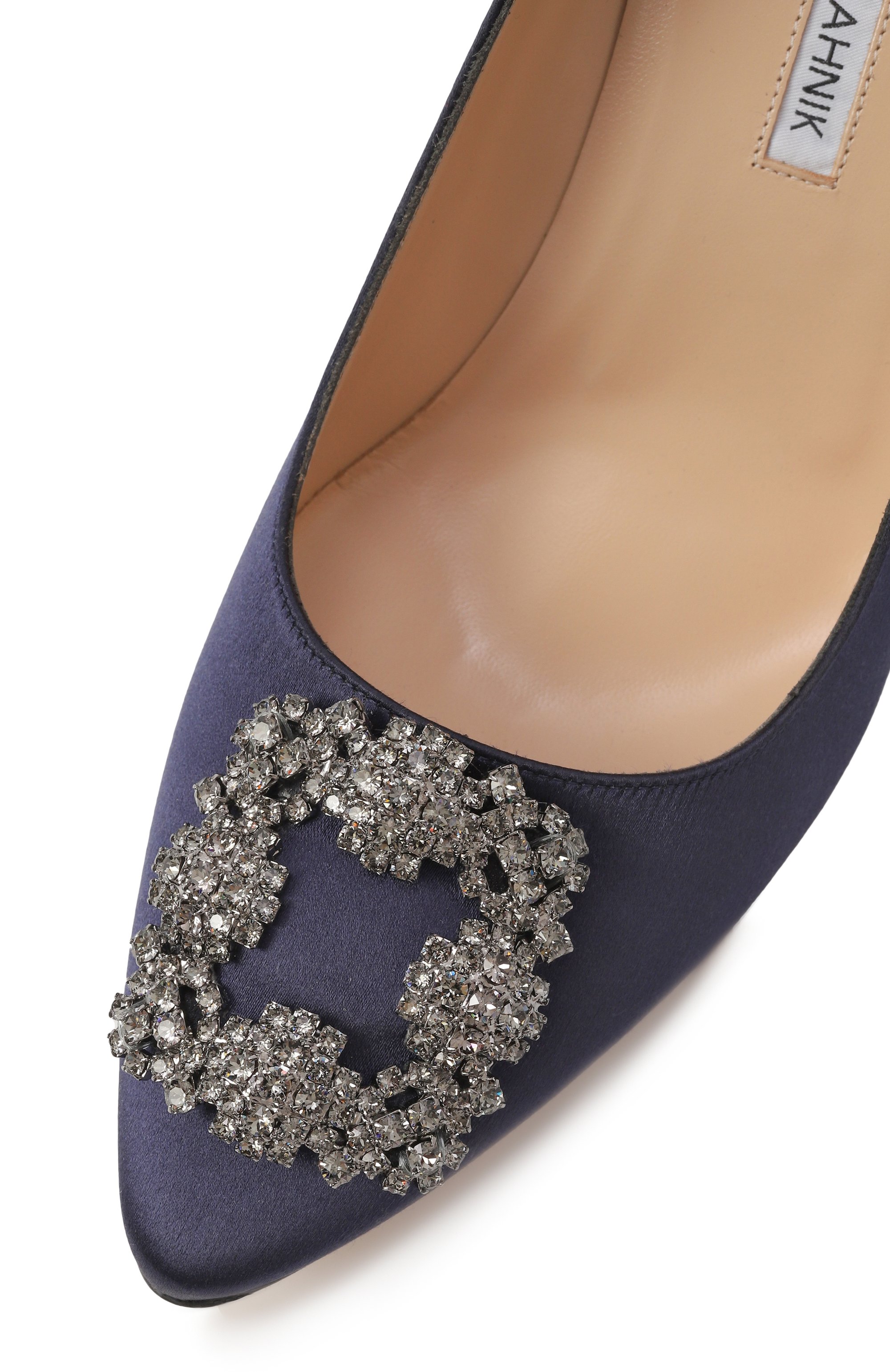 Текстильные туфли hangisi 90 MANOLO BLAHNIK темно-синего цвета по цене 142500 руб., арт. 9XX-0663/SAT, фото 7 Текстильные туфли hangisi 90 MANOLO BLAHNIK, арт. 9XX-0663/SAT, фото 7