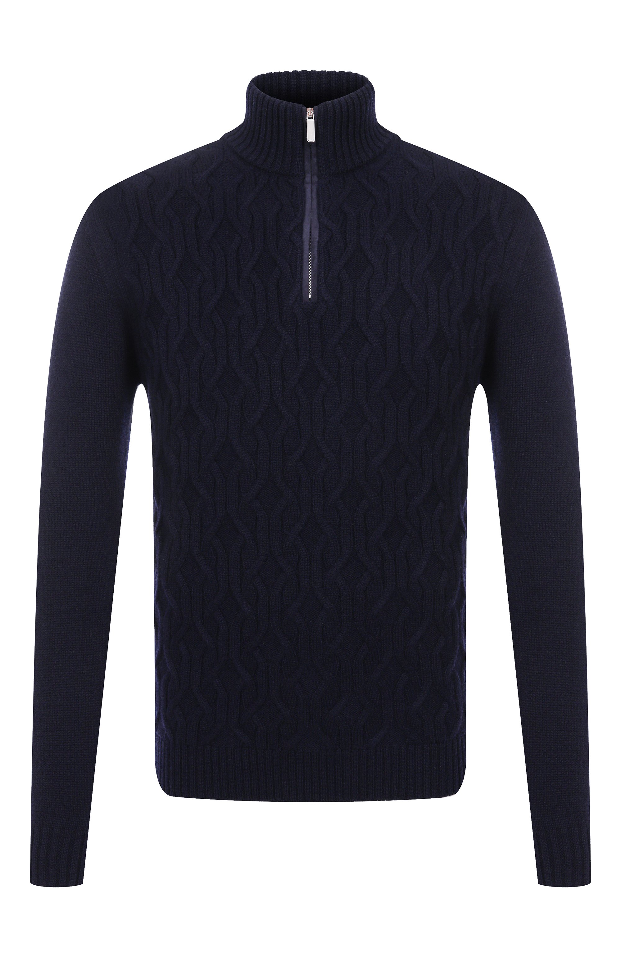 Свитер из шерсти и кашемира ANDREA CAMPAGNA темно-синего цвета по цене 119000 руб., арт. WU26N0440-08A-FN026, фото 1 Свитер из шерсти и кашемира ANDREA CAMPAGNA, арт. WU26N0440-08A-FN026, фото 1