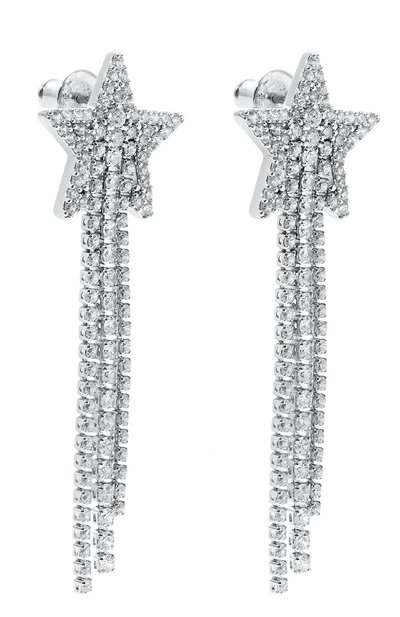 Серьги NUMBERING серебряного цвета по цене 21100 руб., арт. 4112M/RH0DIUM/M, фото 3 Серьги NUMBERING, арт. 4112M/RH0DIUM/M, фото 3