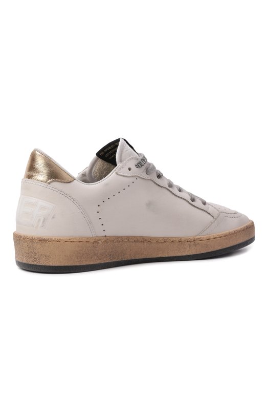 Кожаные кеды Ball Star Golden Goose Deluxe Brand GWF00117.F000783 Кремовый  GWF00117.F000783 Фото 5