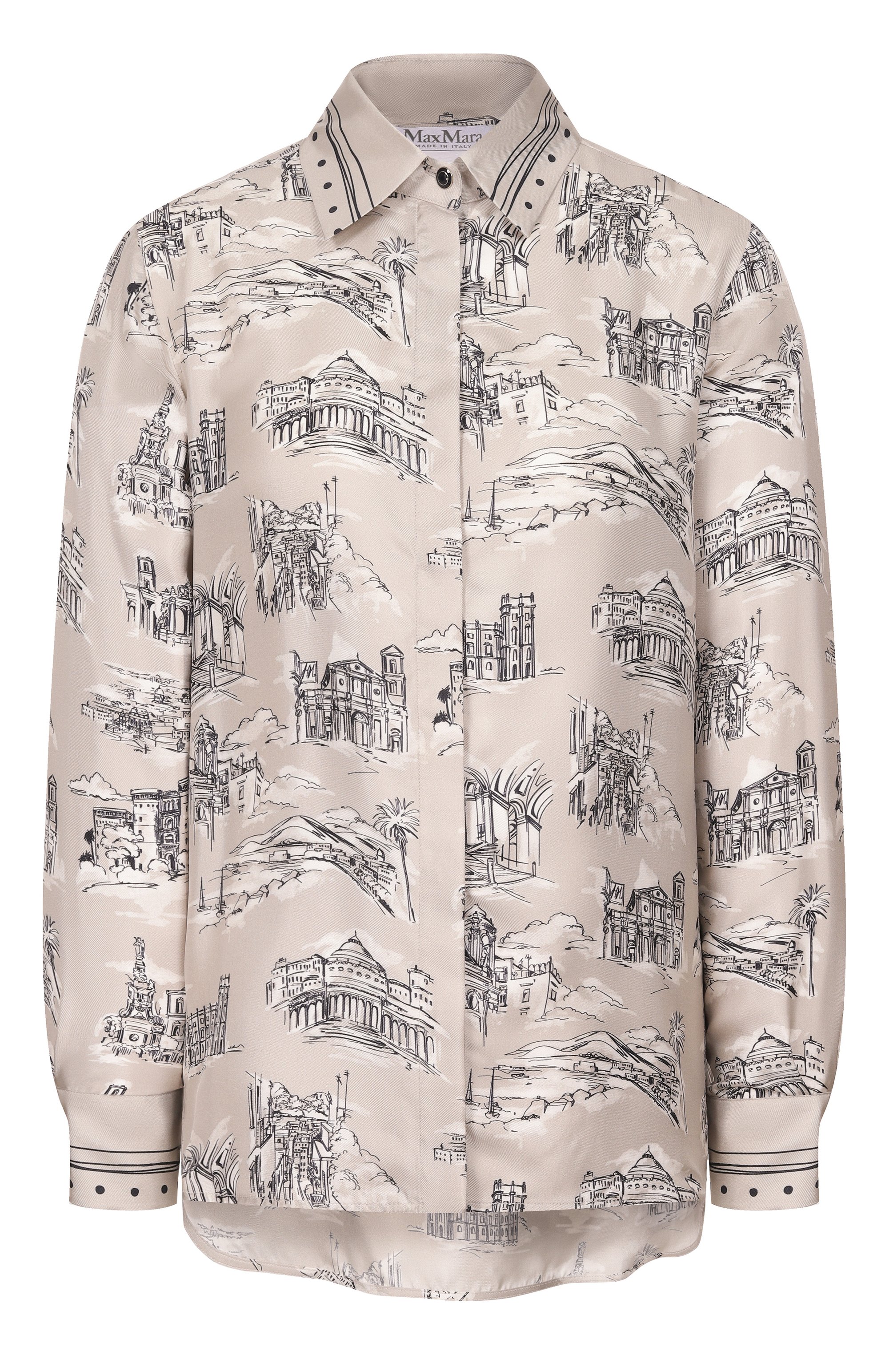 Шелковая рубашка MAX MARA, арт. MXMFAD0, фото 1