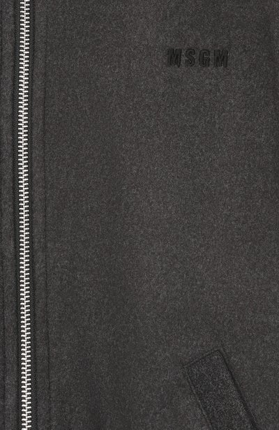 Бомбер MSGM KIDS темно-серого цвета по цене 37550 руб., арт. F6MSJBB0281, фото 3 Бомбер MSGM KIDS, арт. F6MSJBB0281, фото 3