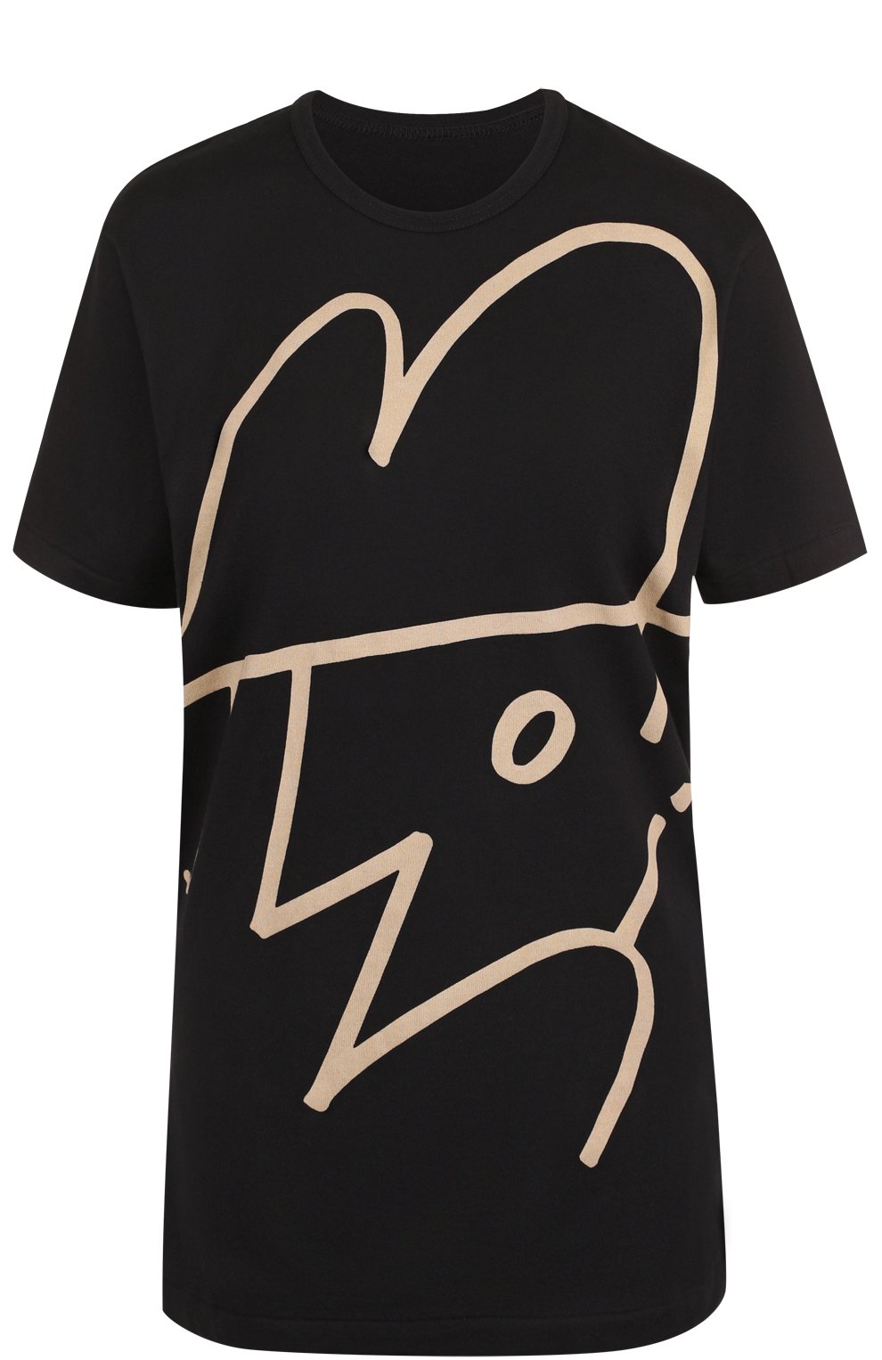 Хлопковая футболка с принтом YOHJI YAMAMOTO, арт. NK-T56-073, фото 1
