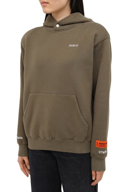 Хлопковое худи HERON PRESTON, арт. HWBB015E20JER0025501, фото 3