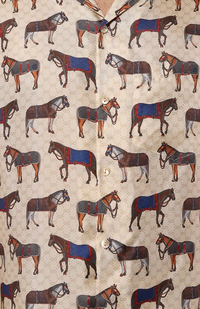 Шелковая рубашка GUCCI, арт. 770432/ZAPEG, фото 5