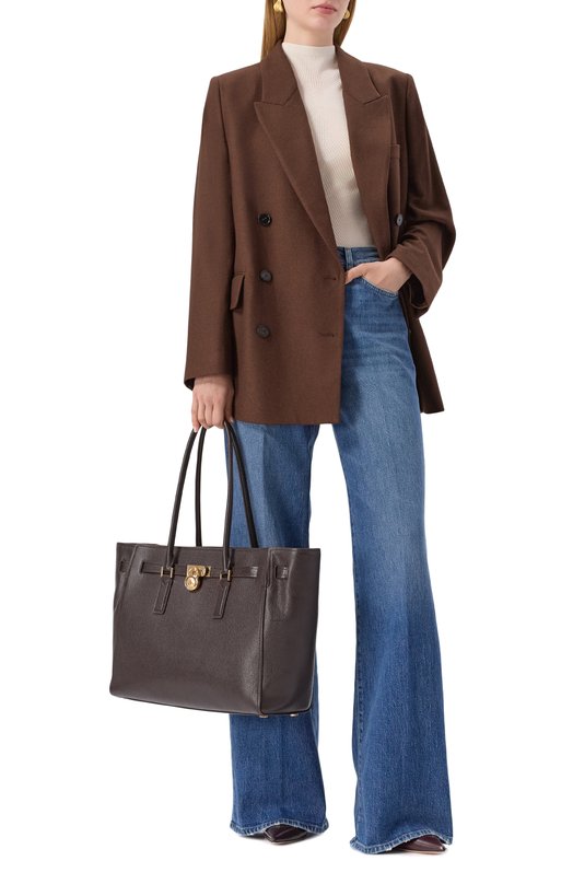 Сумка-тоут Hamilton Moderne large MICHAEL Michael Kors 30F5GHMT3L Коричневый  30F5GHMT3L Фото 7