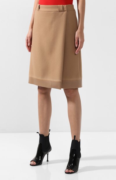 Шерстяная юбка с запахом PRADA, арт. P109O-1SDP-F0U41, фото 3