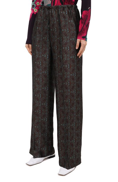 Брюки из вискозы и шелка DRIES VAN NOTEN, арт. 202-30985-1331, фото 4