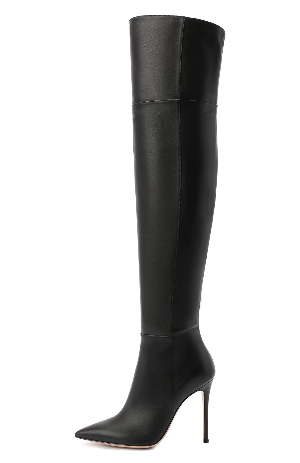 Кожаные ботфорты на шпильке GIANVITO ROSSI, арт. G80698.15RIC.NVINER0, фото 3