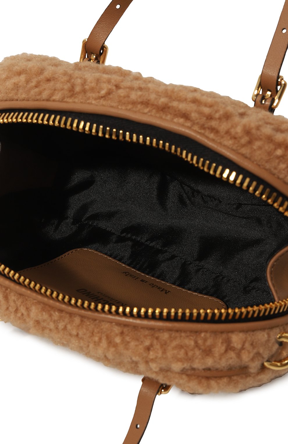 Сумка lettering mini MOSCHINO светло-коричневого цвета по цене 87550 руб., арт. A7370/8222, фото 5 Сумка lettering mini MOSCHINO, арт. A7370/8222, фото 5