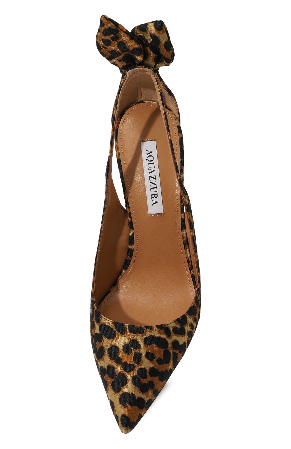 Кожаные туфли bow tie 105 AQUAZZURA, арт. DENHIGP0, фото 6