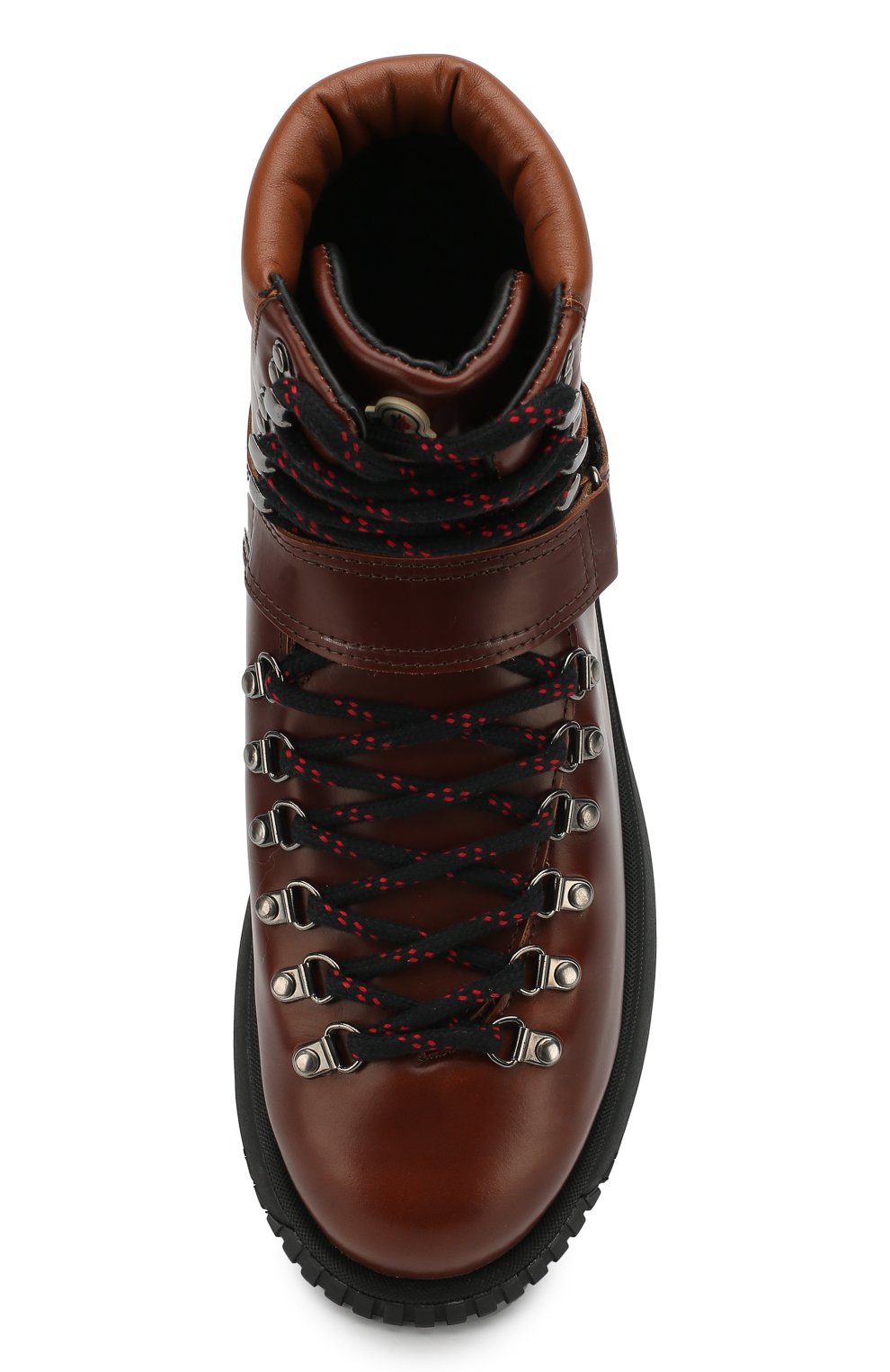 Высокие кожаные ботинки geof на шнуровке и с застежкой велькро MONCLER, арт. D2-09A-10247-00-01A0Q, фото 5