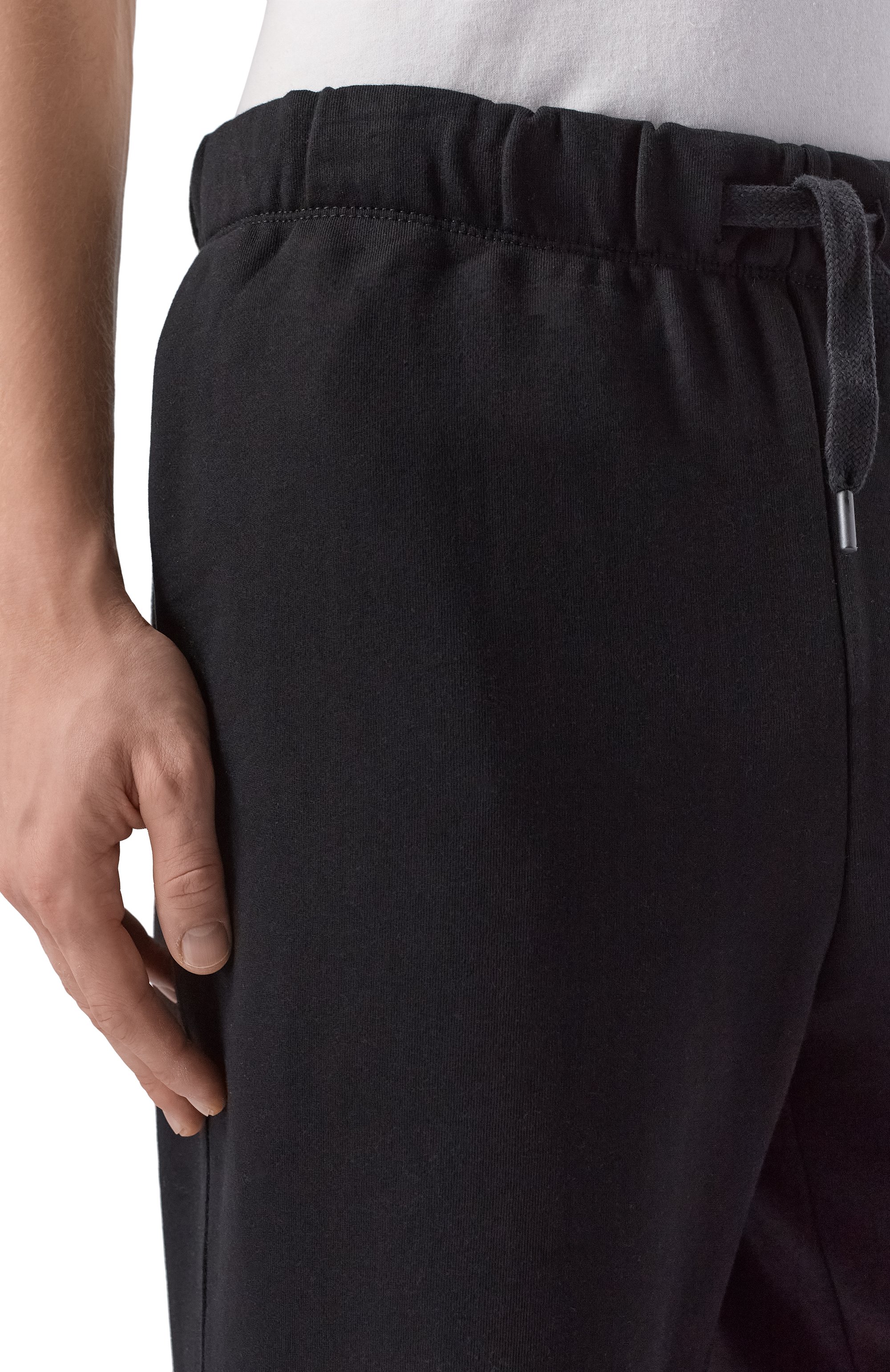 Хлопковые джоггеры BOSS черного цвета по цене 20950 руб., арт. 50546388, фото 5 Хлопковые джоггеры BOSS, арт. 50546388, фото 5