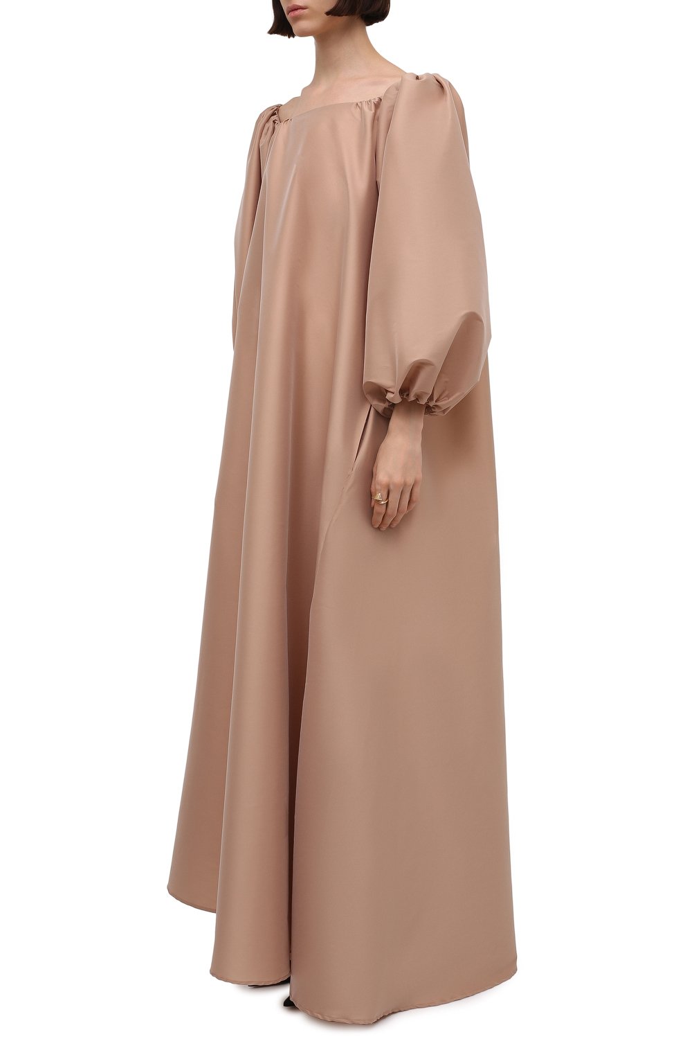 Платье BERNADETTE бежевого цвета по цене 117500 руб., арт. PS22-RTW-DRESS-NATH-TAF-1, фото 3 Платье BERNADETTE, арт. PS22-RTW-DRESS-NATH-TAF-1, фото 3