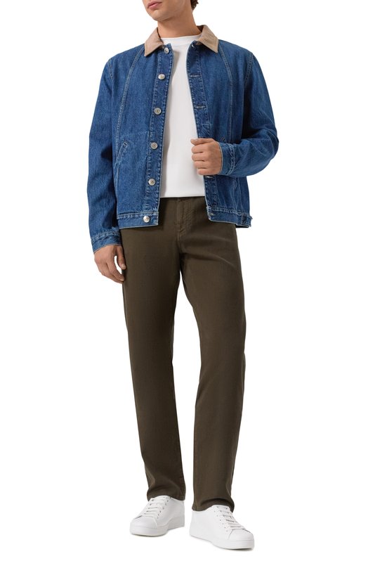 Хлопковая футболка Brunello Cucinelli M0B131308 Белый  M0B131308 Фото 2