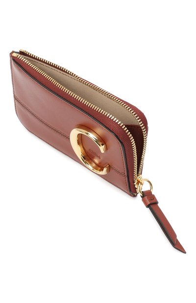Кожаный футляр для кредитных карт CHLOÉ, арт. CHC19UP059A37, фото 3
