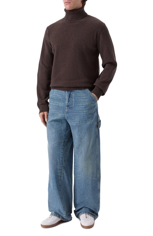 Шерстяной свитер MM6 SH2HA0012/M13187 Коричневый  SH2HA0012/M13187 Фото 2