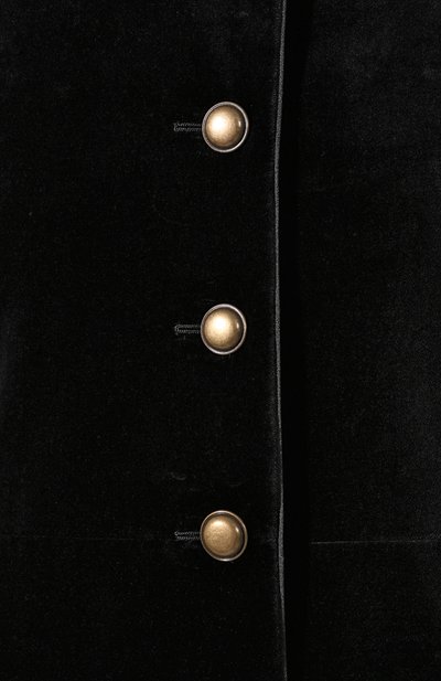 Хлопковое пальто SAINT LAURENT черного цвета по цене 422000 руб., арт. 579318/Y615W, фото 5 Хлопковое пальто SAINT LAURENT, арт. 579318/Y615W, фото 5
