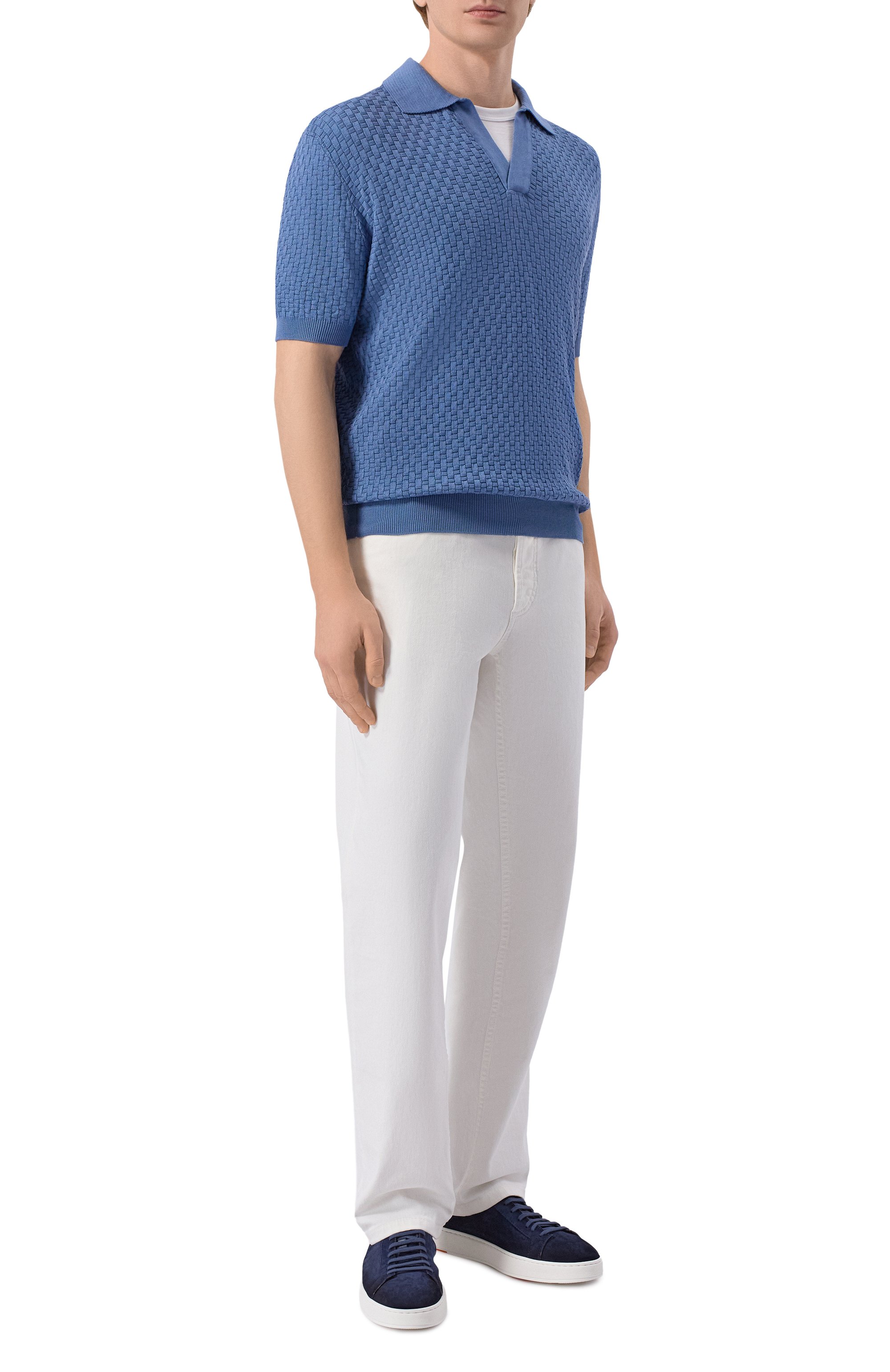 Поло из шелка и хлопка MVST, арт. M26.2PM.K032/Y104 CANESTR0, фото 2