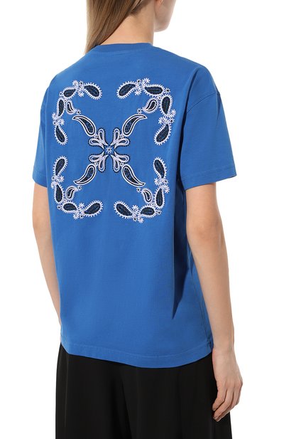 Хлопковая футболка OFF-WHITE, арт. 0WAA089S24JER003, фото 4