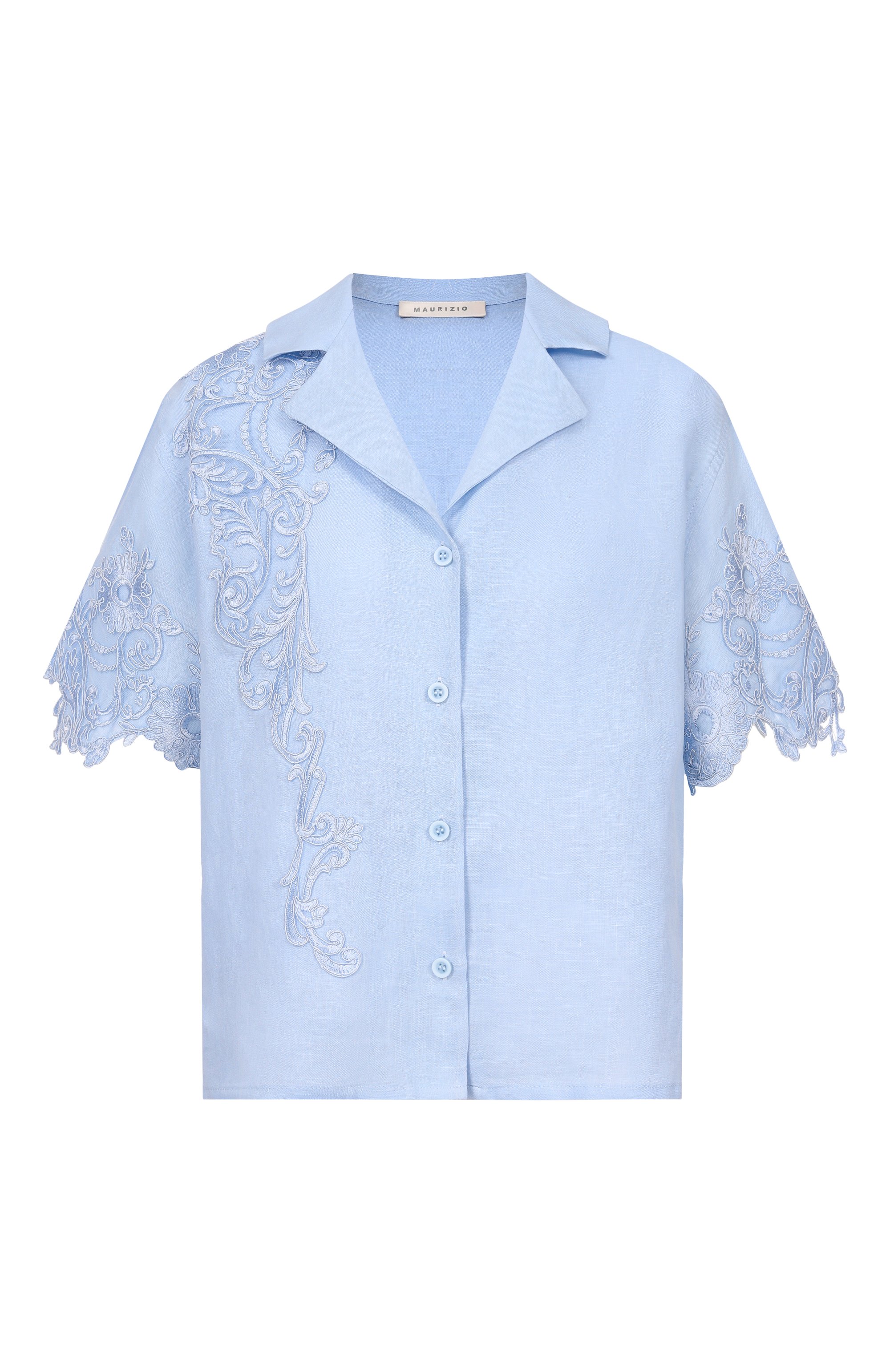 Рубашка изо льна и вискозы MAURIZIO, арт. W07220781, фото 1