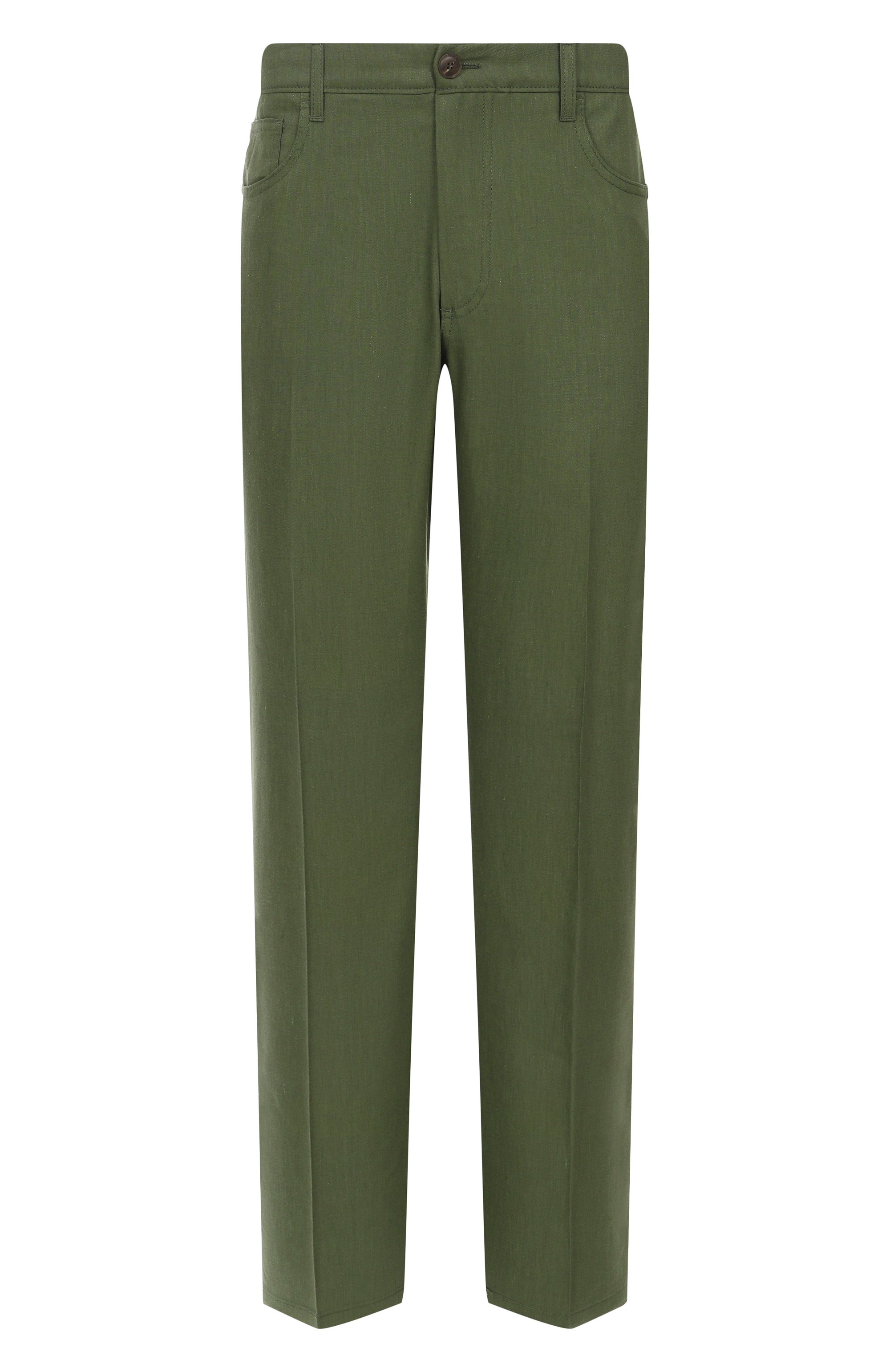 Брюки изо льна и шерсти CANALI, арт. U7052/AE02571, фото 1