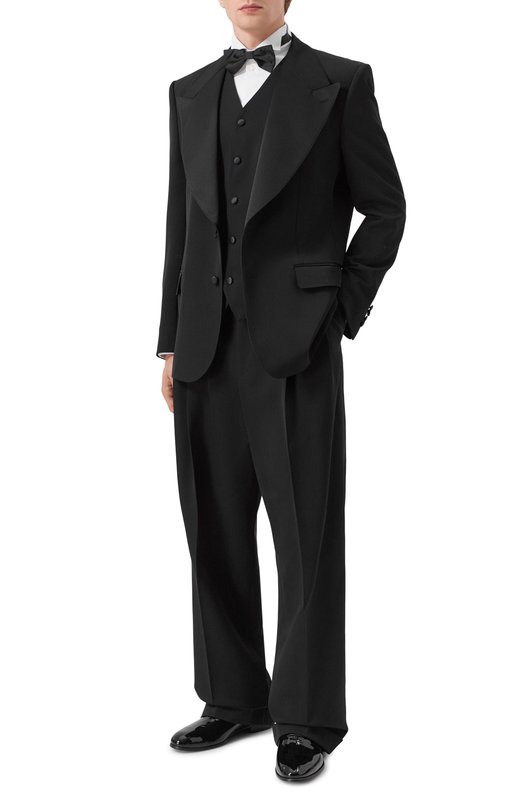 Жилет из шерсти и шелка Dolce & Gabbana G713MT/GJ865 Чёрный  G713MT/GJ865 Фото 2