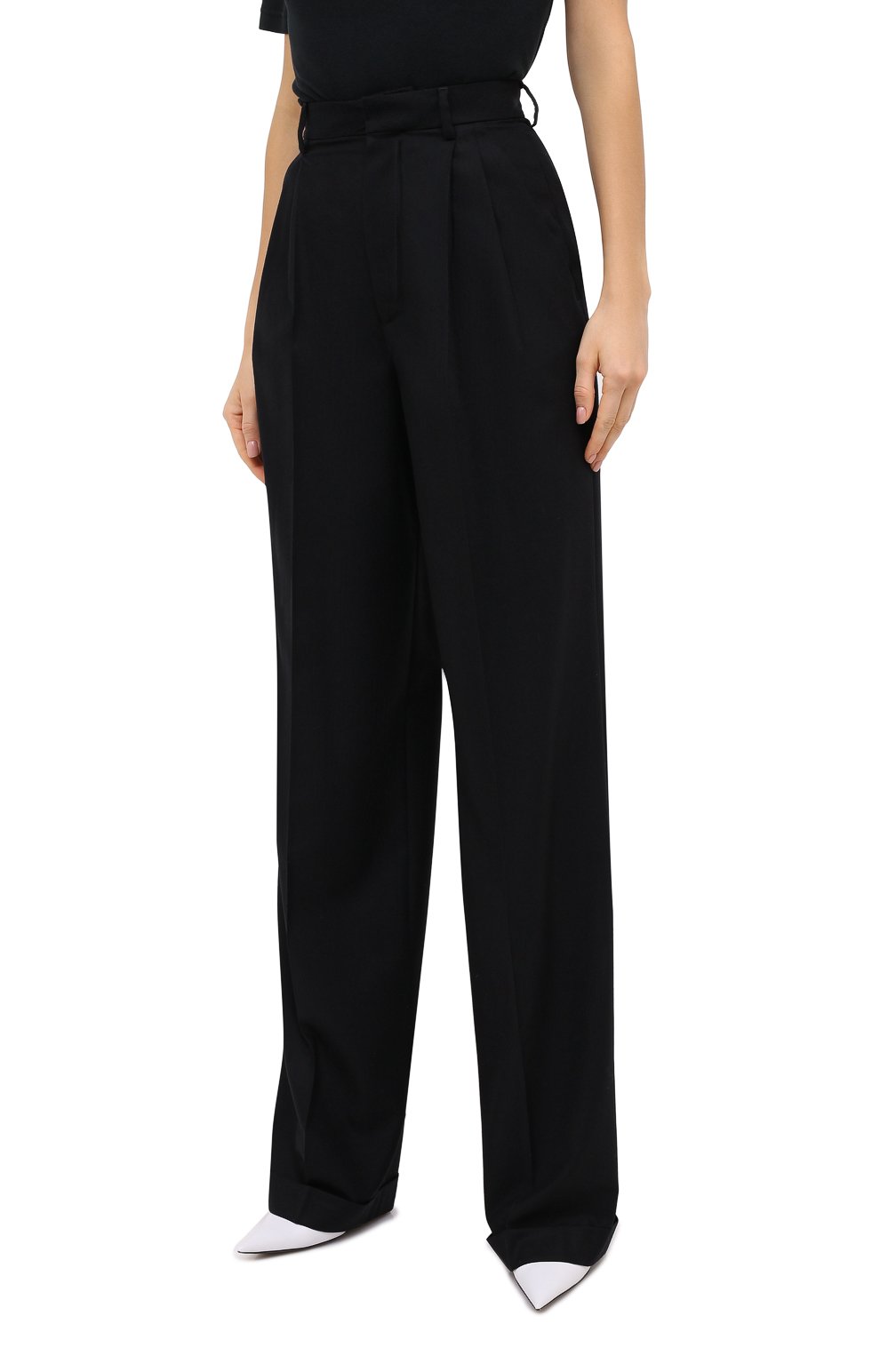 Шерстяные брюки DSQUARED2 черного цвета по цене 49950 руб., арт. S75KB0127/S52997, фото 4 Шерстяные брюки DSQUARED2, арт. S75KB0127/S52997, фото 4