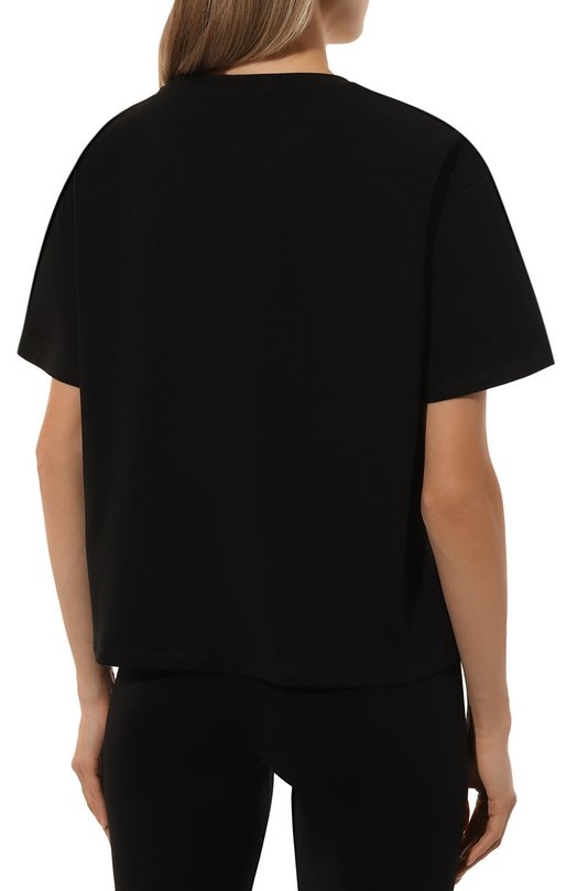 Хлопковая футболка Moschino A0701/4406 Чёрный  A0701/4406 Фото 4
