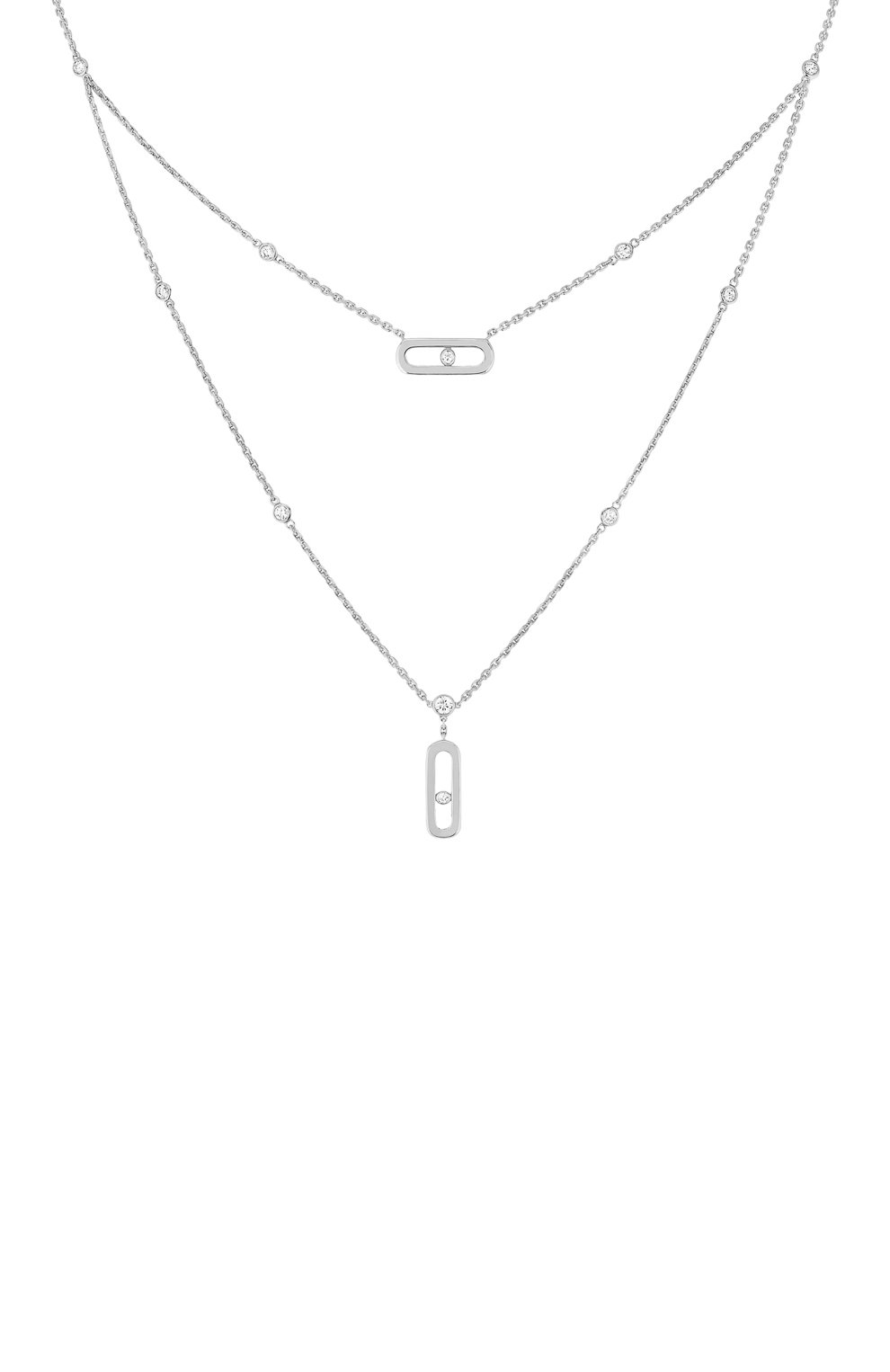 Колье MESSIKA бесцветного цвета по цене 663000 руб., арт. 08852-WG, фото 1 Колье MESSIKA, арт. 08852-WG, фото 1