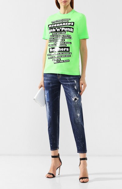 Хлопковая футболка DSQUARED2, арт. S75GC0980/S22427, фото 2
